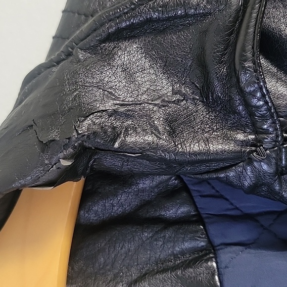 Free people vegan leather jacket with buckles and snaps - Picture 5 of 13